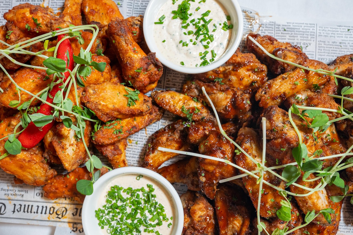 Chicken Wings function platter at The Garden Bar Airlie Beach